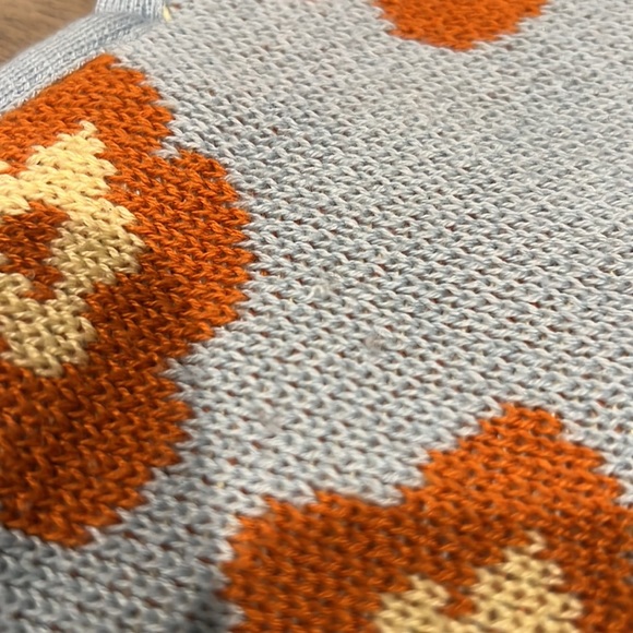 Zara Floral Jacquard Knit Crop Top size Large - Picture 4 of 6